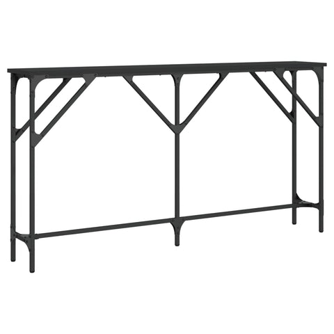 vidaXL Konsolentisch Schwarz 140x23x75 cm Holzwerkstoff