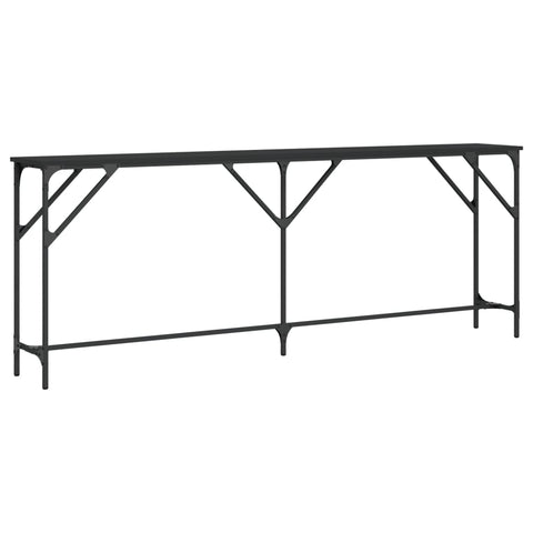 vidaXL Konsolentisch Schwarz 200x29x75 cm Holzwerkstoff