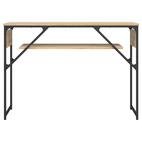 vidaXL Konsolentisch mit Ablage Sonoma-Eiche 105x30x75cm Holzwerkstoff