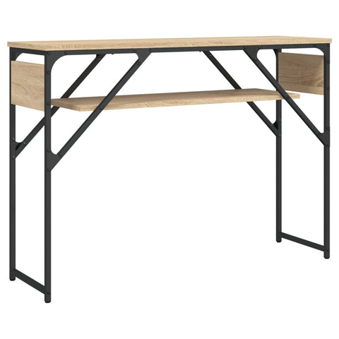 vidaXL Konsolentisch mit Ablage Sonoma-Eiche 105x30x75cm Holzwerkstoff