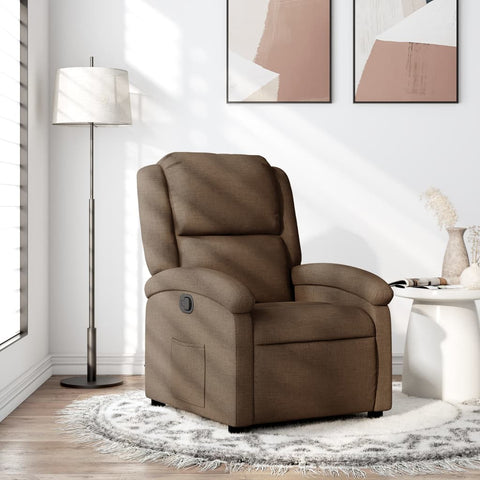 vidaXL Relaxsessel Braun Stoff