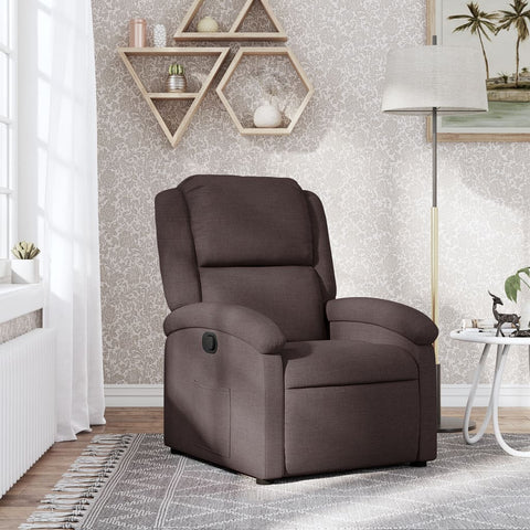 vidaXL Relaxsessel Dunkelbraun Stoff