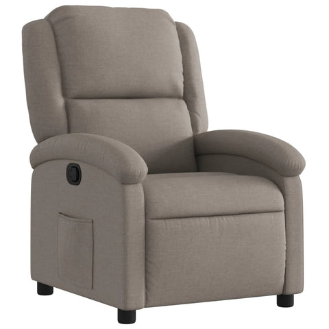 vidaXL Relaxsessel Taupe Stoff