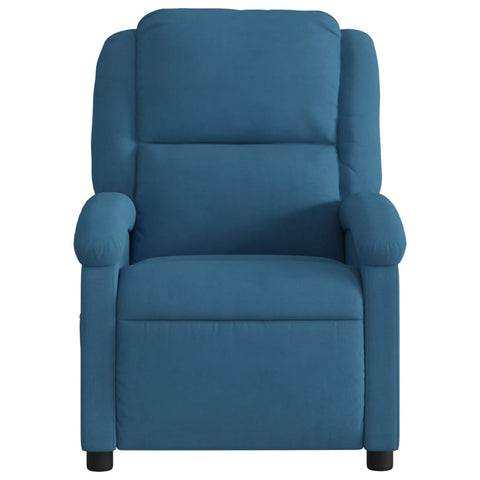 vidaXL Relaxsessel Blau Samt