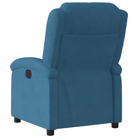 vidaXL Relaxsessel Blau Samt