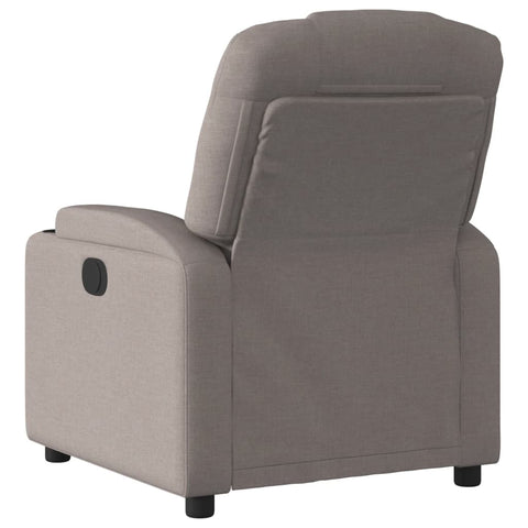 vidaXL Massagesessel Taupe Stoff