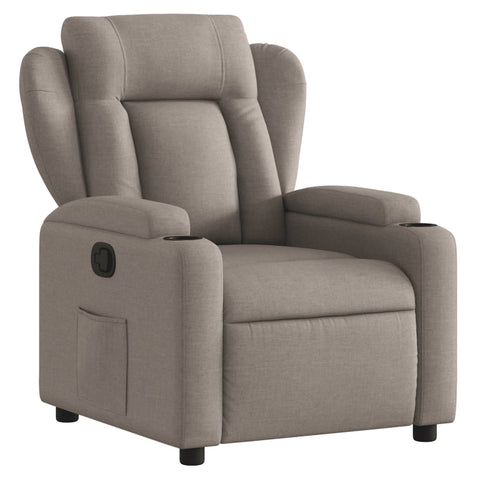 vidaXL Relaxsessel Taupe Stoff