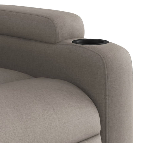 vidaXL Relaxsessel Taupe Stoff