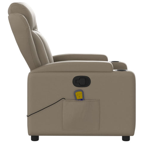 vidaXL Massagesessel Cappuccino-Braun Kunstleder