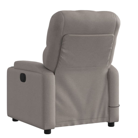 vidaXL Massagesessel Taupe Stoff