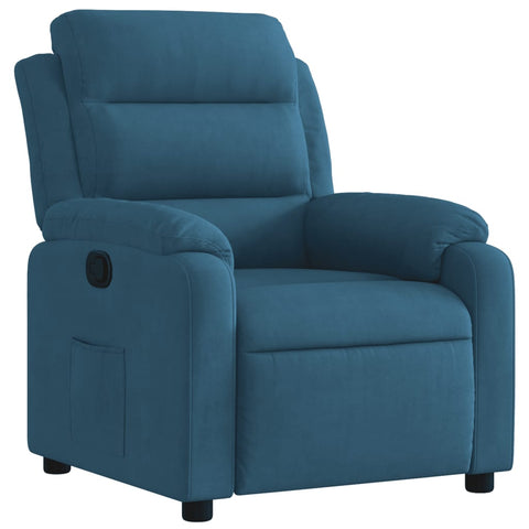 vidaXL Relaxsessel Blau Samt