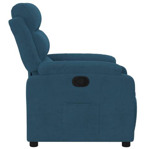 vidaXL Relaxsessel Blau Samt