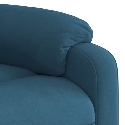 vidaXL Relaxsessel Blau Samt