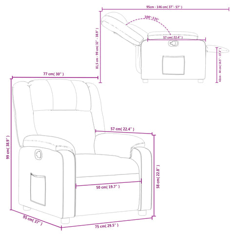 vidaXL Relaxsessel Braun Kunstleder