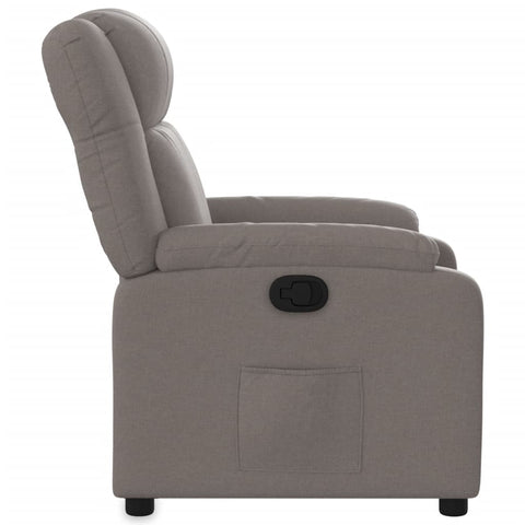 vidaXL Relaxsessel Taupe Stoff