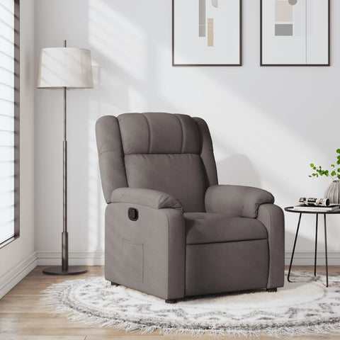 vidaXL Relaxsessel Taupe Stoff