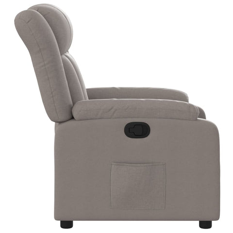 vidaXL Relaxsessel Taupe Stoff