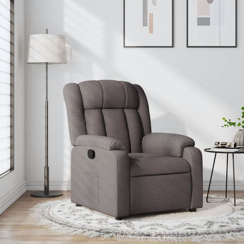 vidaXL Relaxsessel Taupe Stoff