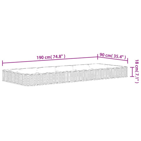 hocami - Matratze Bonnell-Federkern Mittel 90x190 cm - matratze-bonnell-federkern-mittel-90x190-cm-3 - 