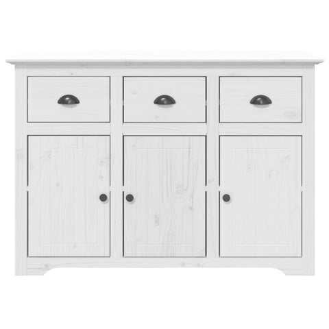 Highboard BODO Weiß 115,5x43x200,5 cm Massivholz Kiefer