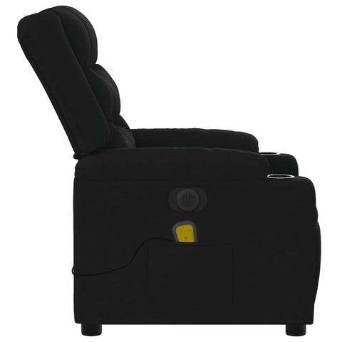 Massagesessel Elektrisch Schwarz Stoff