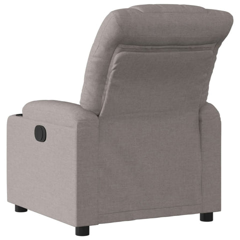 vidaXL Relaxsessel Elektrisch Taupe Stoff