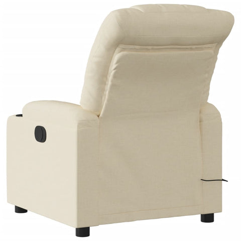 vidaXL Massagesessel Elektrisch Creme Stoff