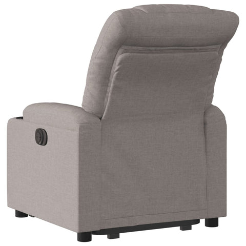 vidaXL Relaxsessel mit Aufstehhilfe Taupe Stoff