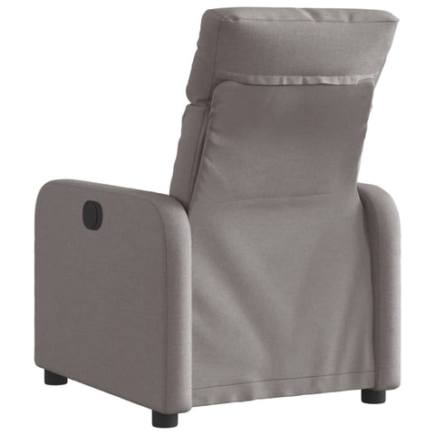 vidaXL Relaxsessel Elektrisch Taupe Stoff