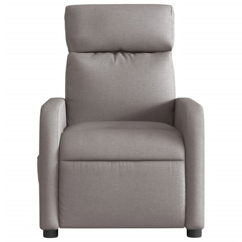 vidaXL Relaxsessel Elektrisch Taupe Stoff