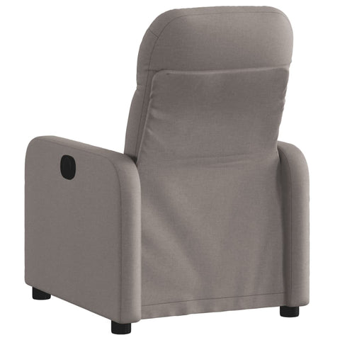 vidaXL Relaxsessel Elektrisch Taupe Stoff