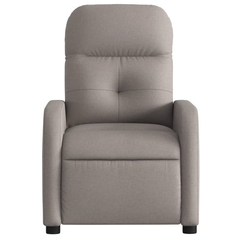 vidaXL Relaxsessel Elektrisch Taupe Stoff