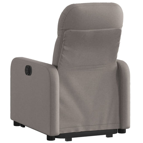 vidaXL Relaxsessel mit Aufstehhilfe Taupe Stoff