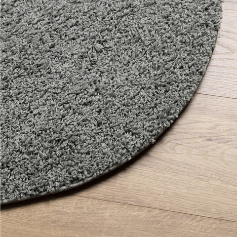 hocami - Teppich Shaggy Hochflor Modern Grün Ø 100 cm - teppich-shaggy-hochflor-modern-grun-o-100-cm - 