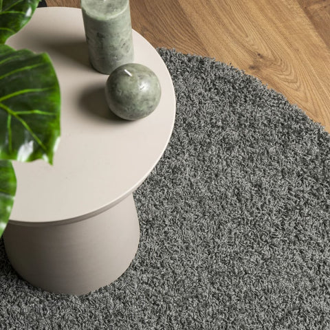 hocami - Teppich Shaggy Hochflor Modern Grün Ø 100 cm - teppich-shaggy-hochflor-modern-grun-o-100-cm - 