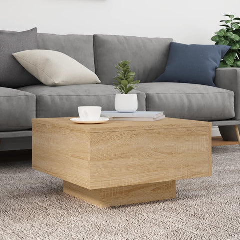 vidaXL Couchtisch Sonoma-Eiche 55x55x31 cm Holzwerkstoff