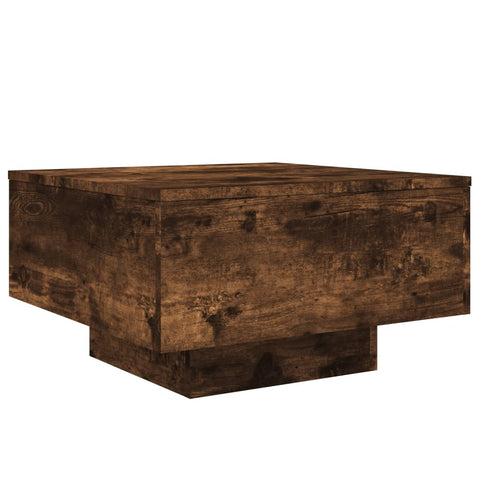 vidaXL Couchtisch Räuchereiche 55x55x31 cm Holzwerkstoff