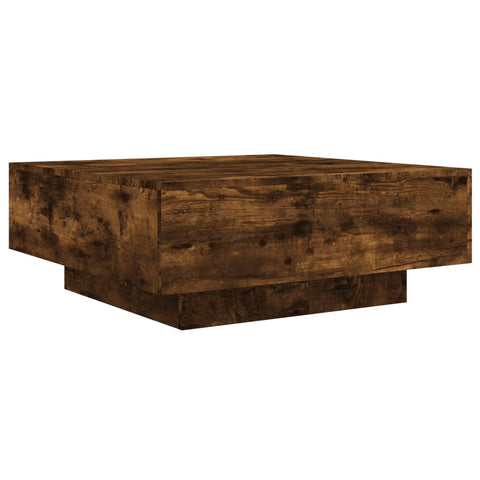 vidaXL Couchtisch Räuchereiche 80x80x31 cm Holzwerkstoff