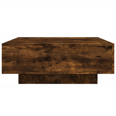 vidaXL Couchtisch Räuchereiche 80x80x31 cm Holzwerkstoff