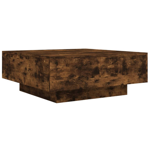 vidaXL Couchtisch Räuchereiche 80x80x31 cm Holzwerkstoff