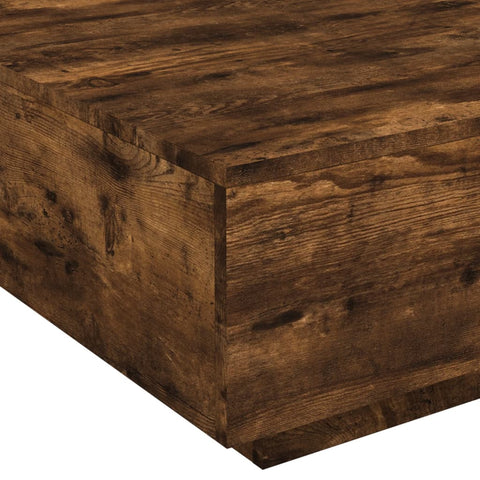 vidaXL Couchtisch Räuchereiche 80x80x31 cm Holzwerkstoff