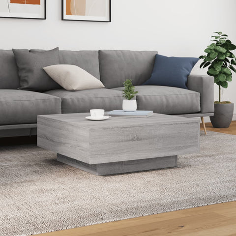 vidaXL Couchtisch Grau Sonoma 80x80x31 cm Holzwerkstoff