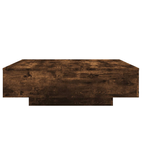 vidaXL Couchtisch Räuchereiche 100x100x31 cm Holzwerkstoff