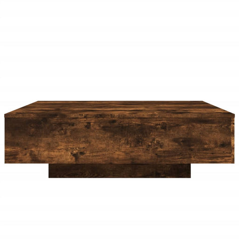 vidaXL Couchtisch Räuchereiche 100x100x31 cm Holzwerkstoff