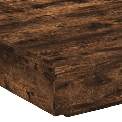 vidaXL Couchtisch Räuchereiche 100x100x31 cm Holzwerkstoff