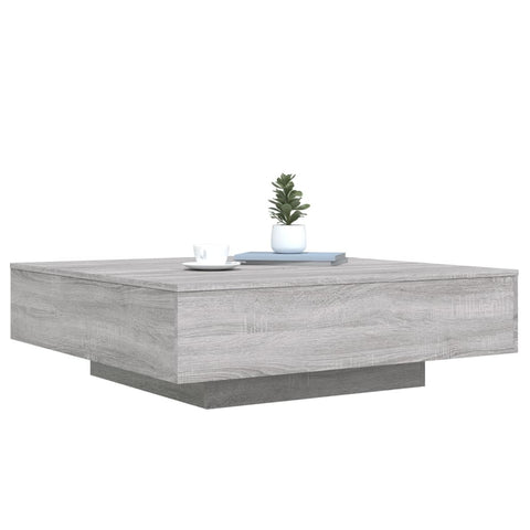 vidaXL Couchtisch Grau Sonoma 100x100x31 cm Holzwerkstoff