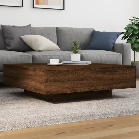 vidaXL Couchtisch Braun Eichen-Optik 100x100x31 cm Holzwerkstoff