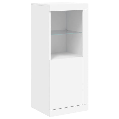 vidaXL Sideboard mit LED-Beleuchtung Weiß 41x37x100 cm