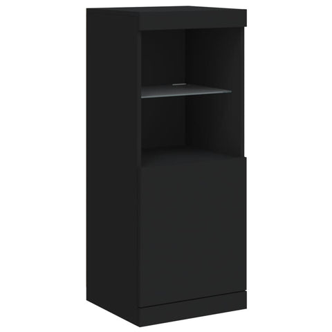 vidaXL Sideboard mit LED-Leuchten Schwarz 41x37x100 cm