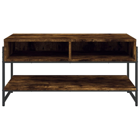 vidaXL Couchtisch Räuchereiche 90x50x45 cm Holzwerkstoff